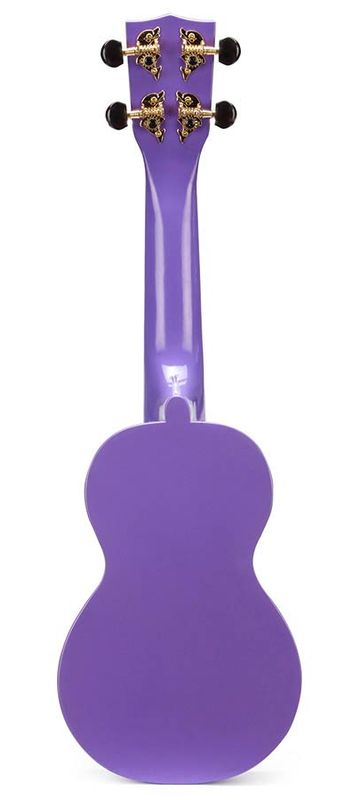 Mahalo Smiley Series, soprano ukulele, purple, with bag