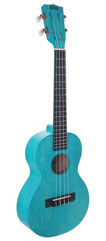 Mahalo Island Series, tenor ukulele, aqua blue, with bag