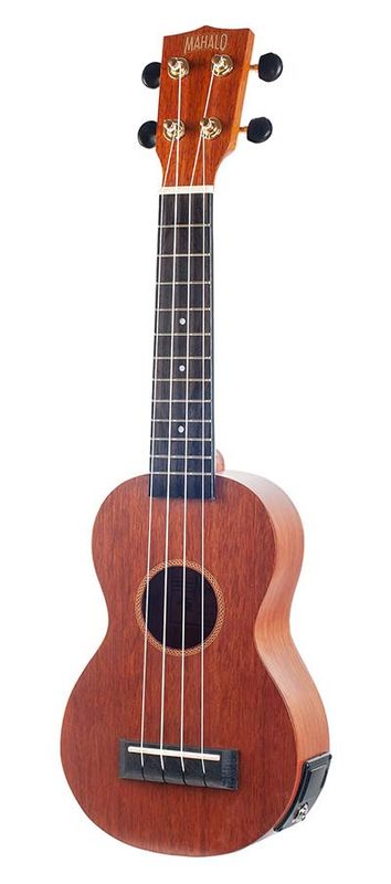 Mahalo Java Series, soprano ukulele, 1V+1T (MVT2), transparent brown, with bag