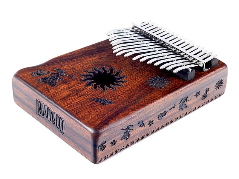 Mahalo  kalimba 17 keys TROPICAL, with tuning hammer and bag