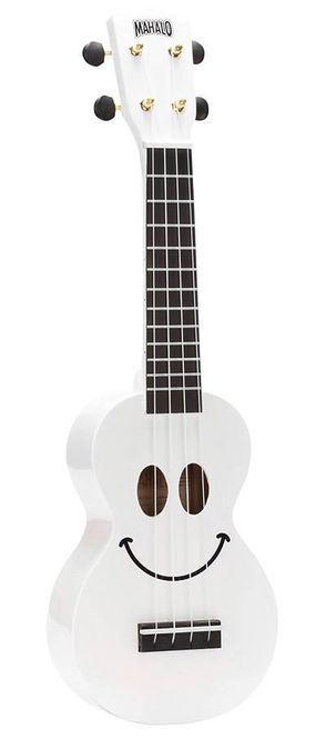 Hovedbilde Mahalo Smiley Series, soprano ukulele, white, ...