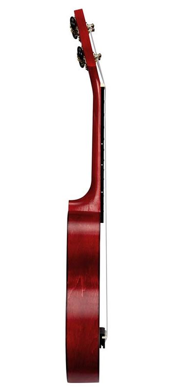 Mahalo Slimline Series, soprano ukulele, transparent red, with bag