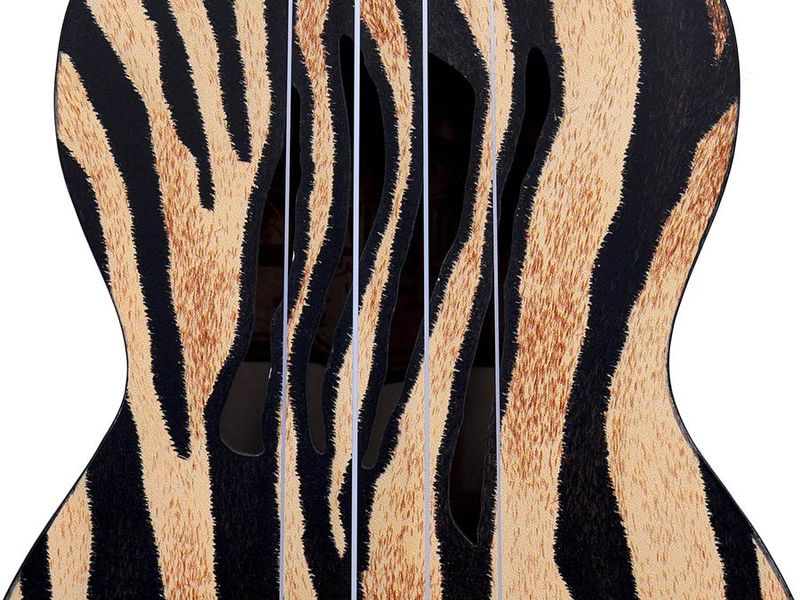 Mahalo Art Series, soprano ukulele ZEBRA, with bag