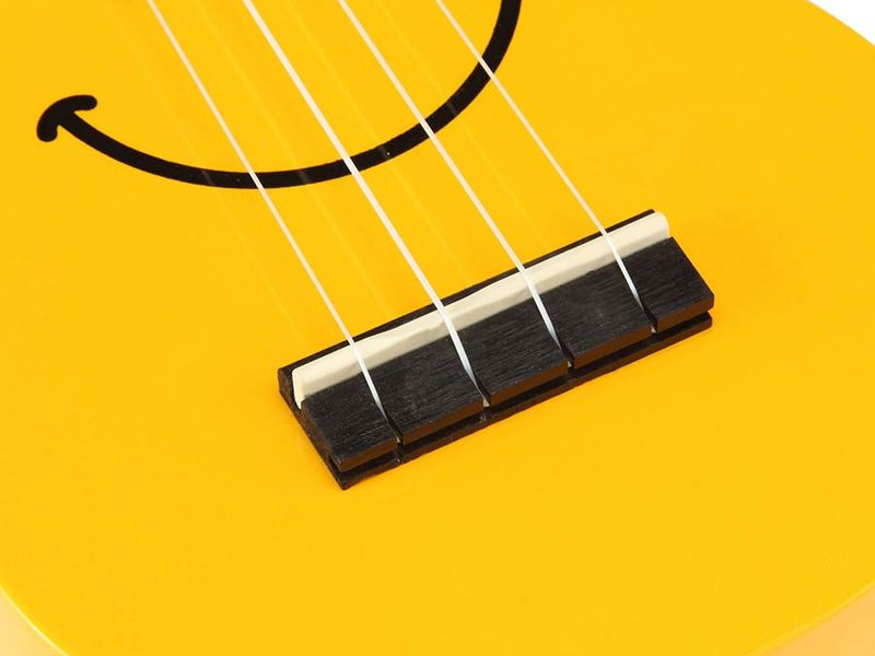 Mahalo Smiley Series, soprano ukulele, yellow, with bag