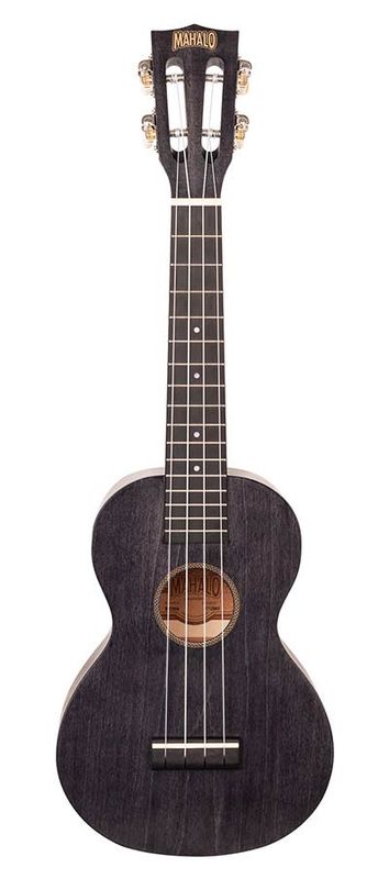 Mahalo Island Series, concert ukulele, smoke haze, with bag