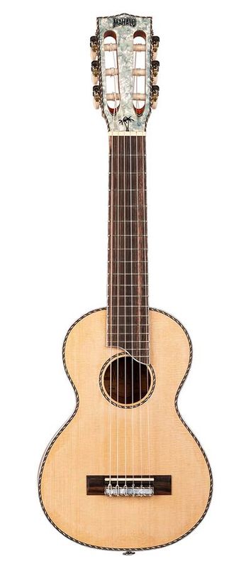 Mahalo Pearl Series, solid top guitarlele, natural, with bag