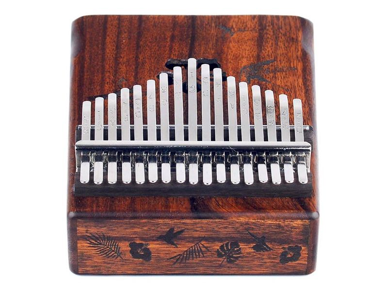 Mahalo  kalimba 17 keys HIBISCUS, with tuning hammer and bag