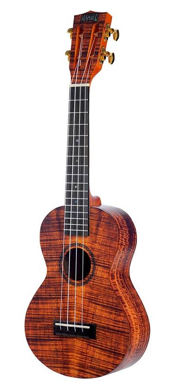 Mahalo Artist Elite Series, concert ukulele PHOTO FLAME KOA, with bag