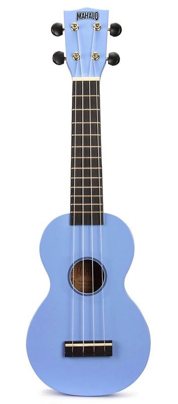 Mahalo Rainbow Series, soprano ukulele, light blue, with bag