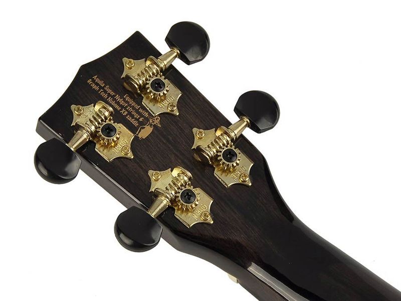 Mahalo Hano Series, concert ukulele, transparent black, with bag