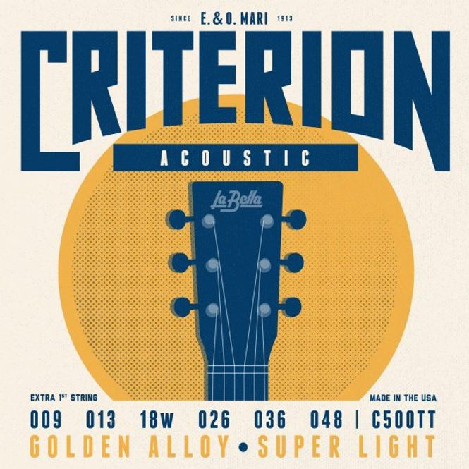 Hovedbilde La Bella C500TT Criterion Acoustic, Golden Alloy ...