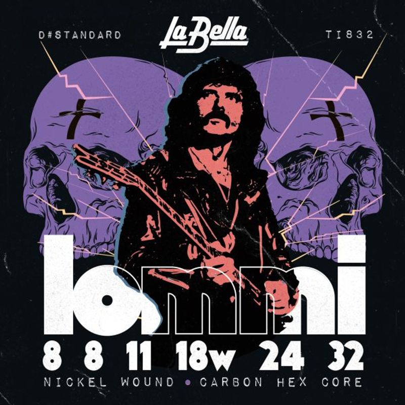 La Bella TI832 Tony Iommi Signature Set 8-32 D# Tuning