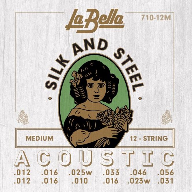 Hovedbilde La Bella 710-12M 12-String Acoustic Guitar Silk & ...