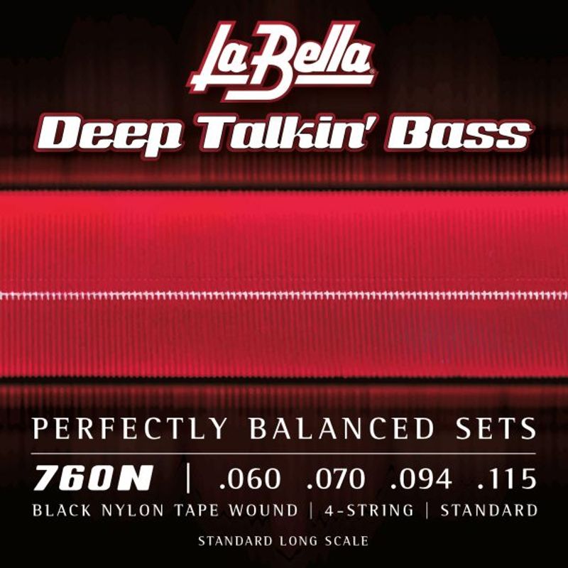 La Bella 760N Black Nylon Tape - Standard 60-115
