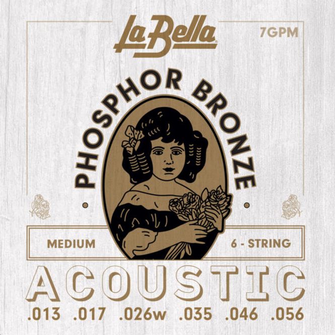 Hovedbilde La Bella 7GPM Phosphor Bronze Acoustic Guitar - ...