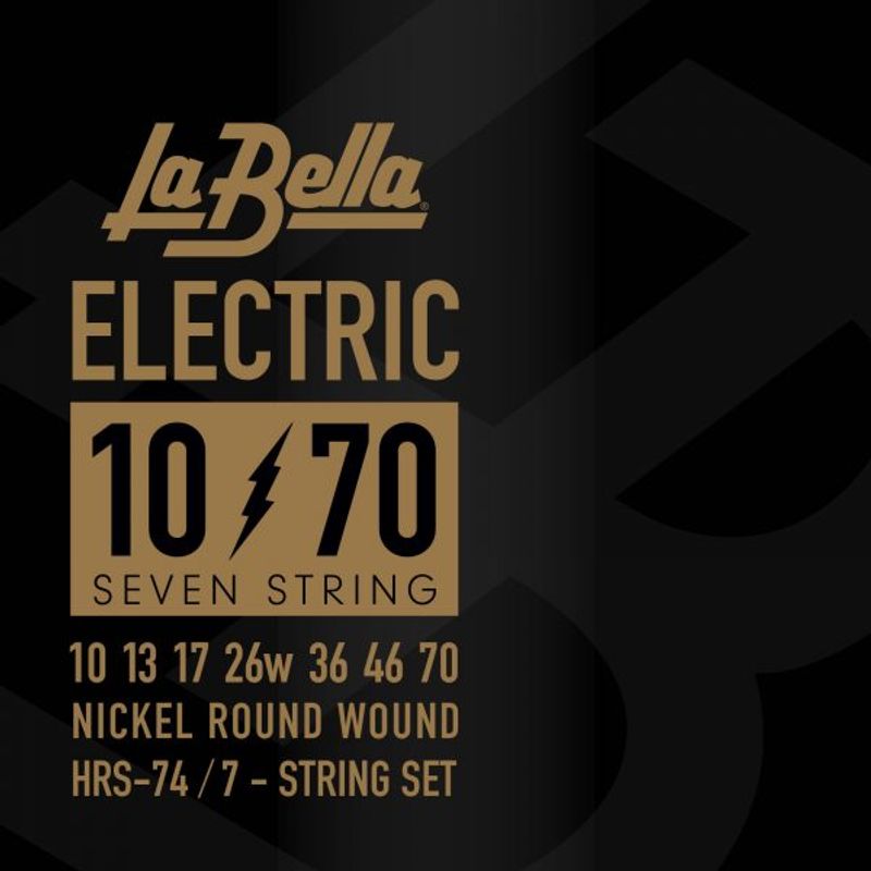 La Bella HRS-74 7-String Electric Guitar 10-70