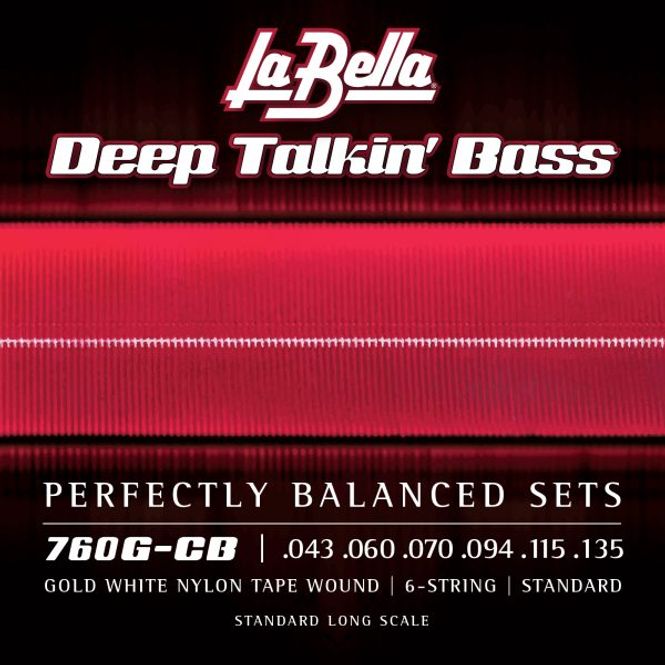 Hovedbilde La Bella 760G-CB Gold White Nylon Tape - ...