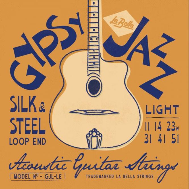 Hovedbilde La Bella GJL-LE Gypsy Jazz Silk & Steel - Light, ...