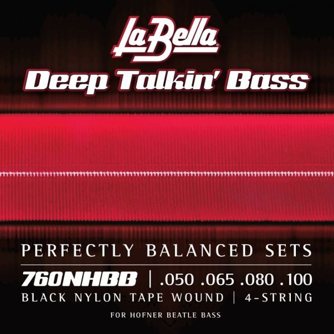 Hovedbilde La Bella 760NNHBB Beatle Bass Black Nylon Tape ...