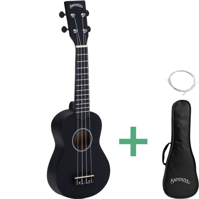 Hovedbilde Santana U01 SBK ukulele black