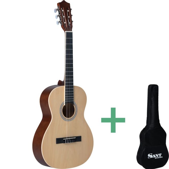 Hovedbilde Sant Guitars CJ-36 SNA spansk barne-gitar nature