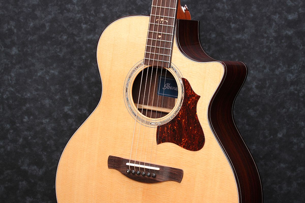 Ibanez AE900-NT Western gitar m/mik, Prestige med case