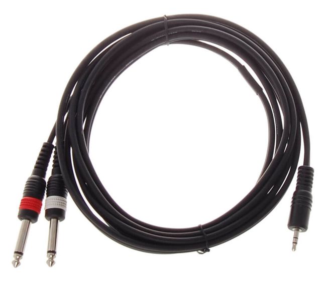 Hovedbilde HiEnd  2 x jack(mono)-til-minijack(stereo)-kabel  ...