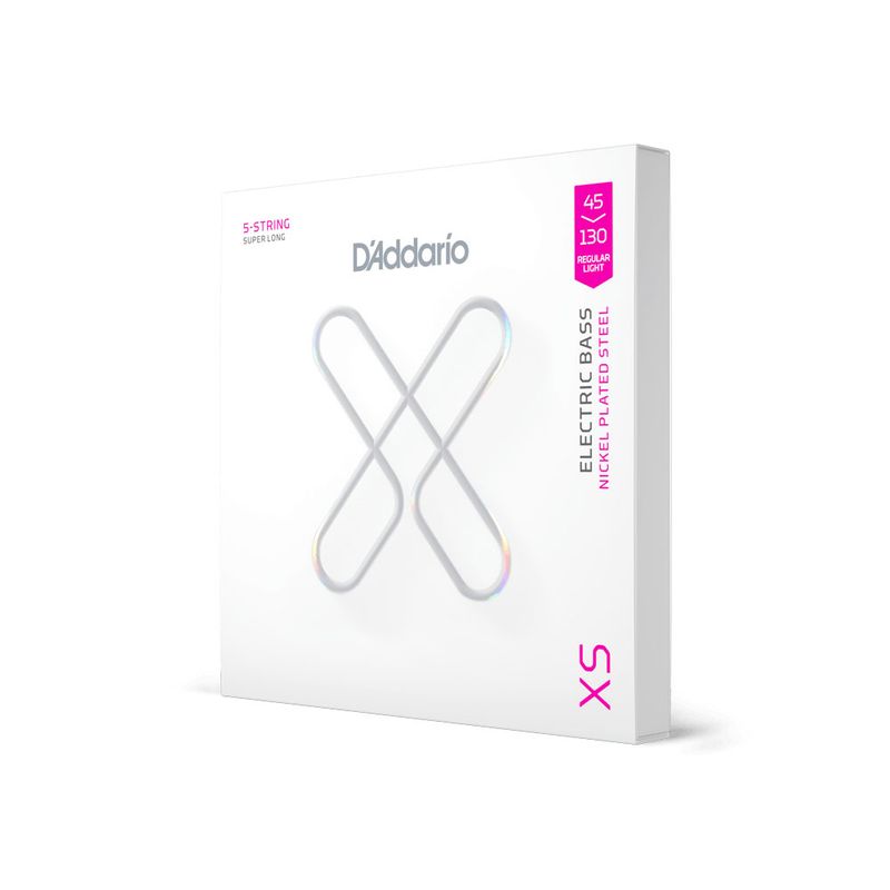 D'Addario XSB45130SL Strängset Elbass XSB Coated Nickel Steel 45-130, 5-str, SL