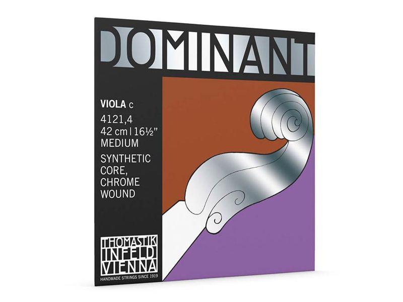 Thomastik TH-4121-4 Dominant viola string c-4 (string length 42cm), synthetic core, chrome wound