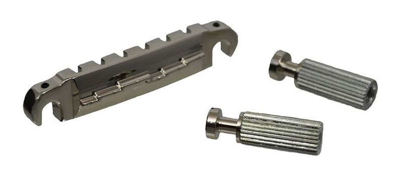 Allparts Stop Tailpiece Compensated Nickel