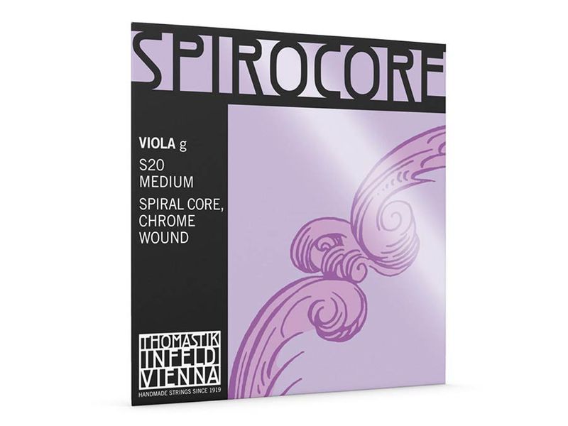 Thomastik TH-S-20 Spirocore viola string G-3 (string length 37cm) medium, spiral core, chrome wound
