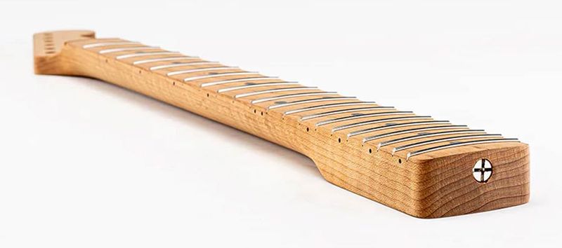 Allparts Select ltd VIN-MOD replacement neck for Stratocaster, AAA+ roasted flamed maple,  chunky C shape, unfinished