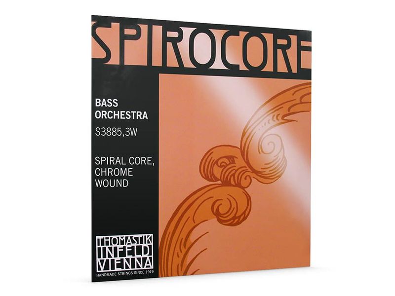 Thomastik THS-38853W Spirocore double bass string D-2 3/4 (string lenth 106cm) light, spiral core, chrome