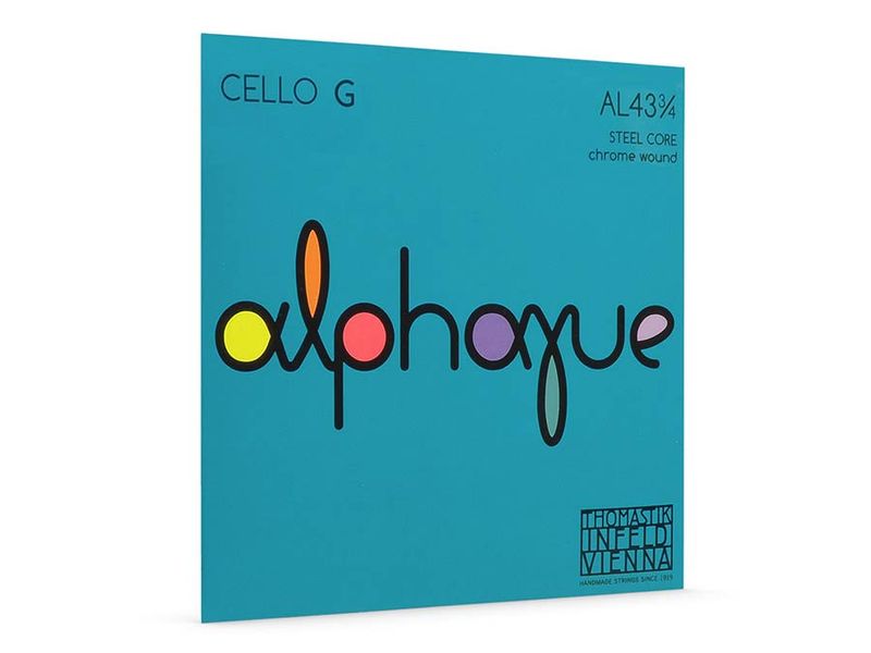 Thomastik THAL-43-34 Alphayue cello string G-3 3/4 medium, rope core, chrome wound