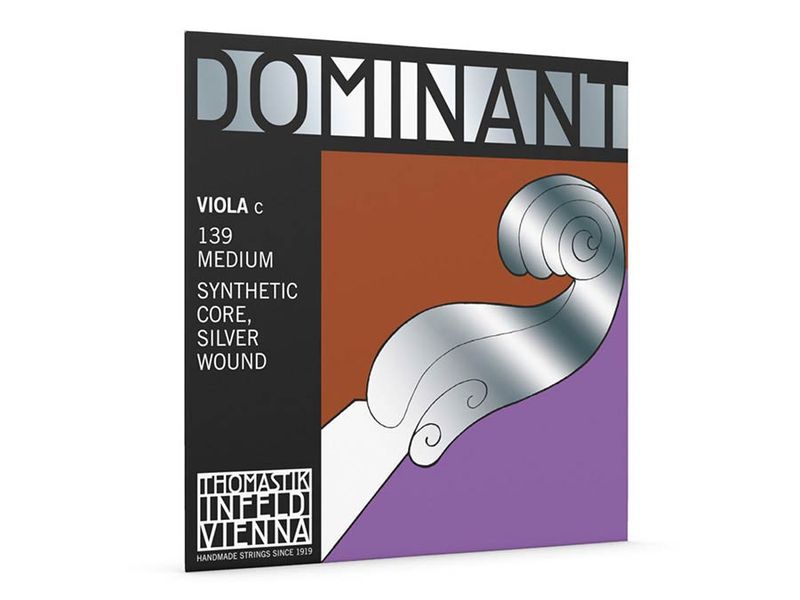 Thomastik TH-139 Dominant viola string C-4 4/4 (string length 37cm) medium, synthetic core, silver wound