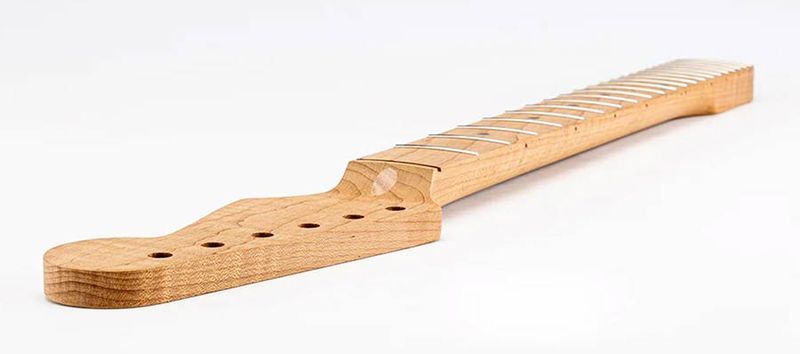 Allparts Select ltd VIN-MOD replacement neck for Stratocaster, AAA+ roasted flamed maple,  chunky C shape, unfinished