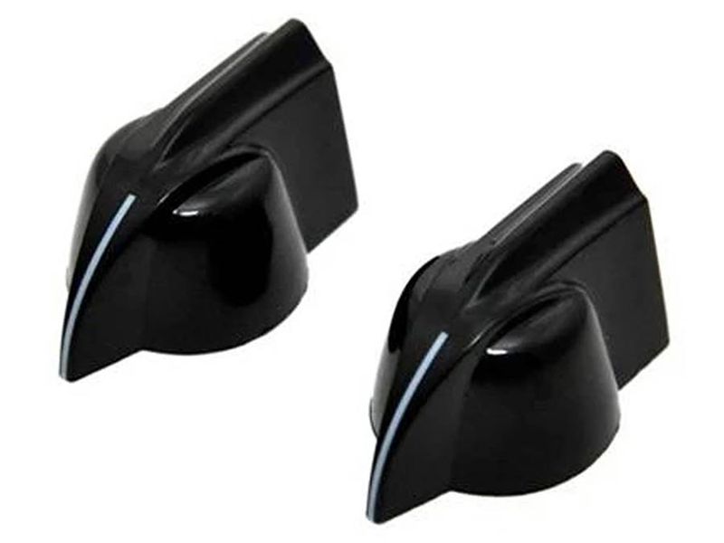 Allparts Pointer Knobs Black 2-p