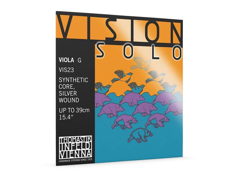Thomastik VIS-23 Vision Solo viola string G-3 (string length 37cm), synthetic core, pure silver
