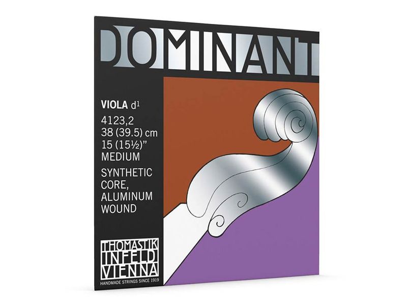 Thomastik TH-4123-2 Dominant viola string D-2 (string length 38-39,5cm), synthetic core, aluminum wound
