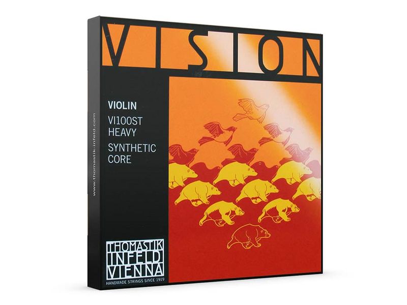 Thomastik VI-100-ST Vision violin string set 4/4 heavy, VI-02-ST, VI-03A-ST