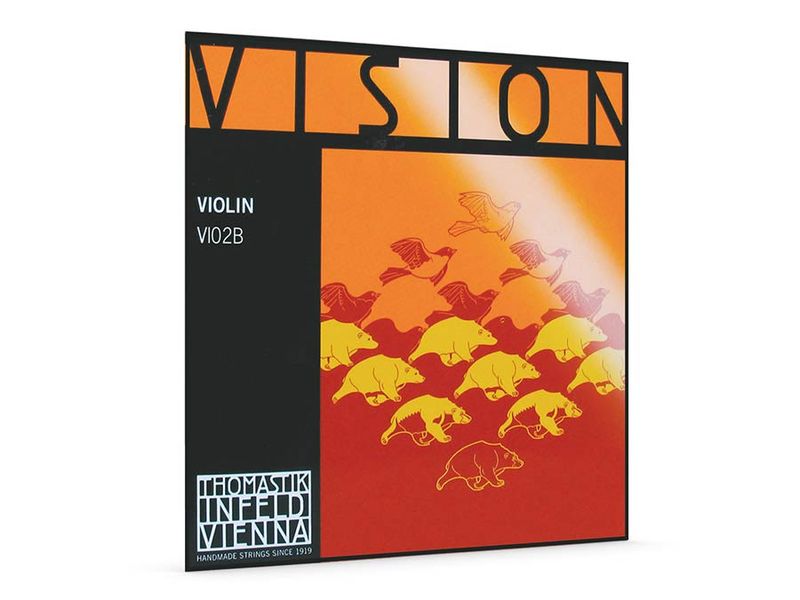 Thomastik VI-02B Vision violin string A-2 4/4 medium, carbon steel core, chrome wound