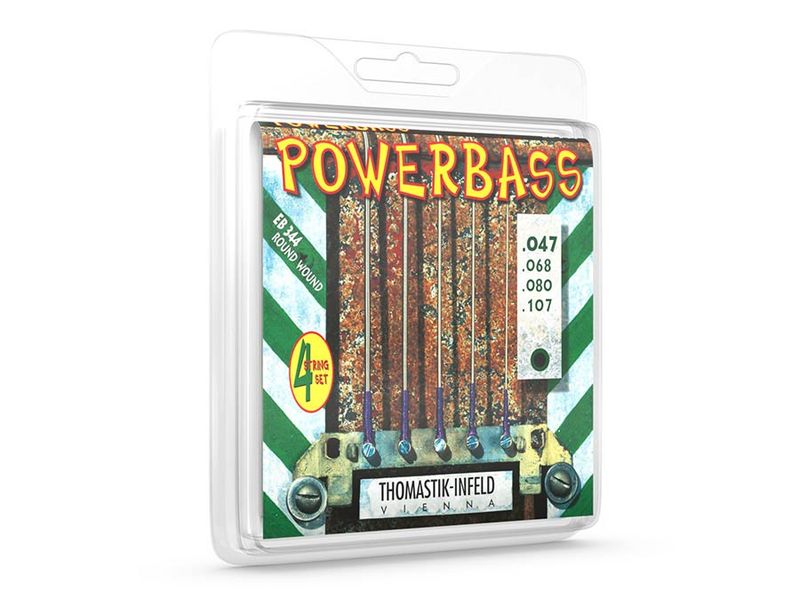 Thomastik THEB-344 Power Bass string set bass, magnecore roundwound, longscale 047-068-080-107