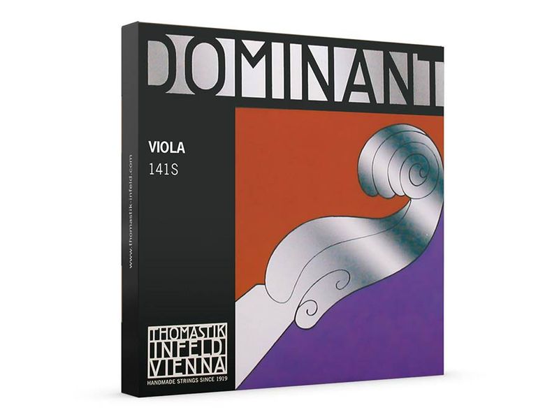 Thomastik TH-141S Dominant viola string set 4/4 (string length 37cm) heavy, synthetic core, includes TH-137S