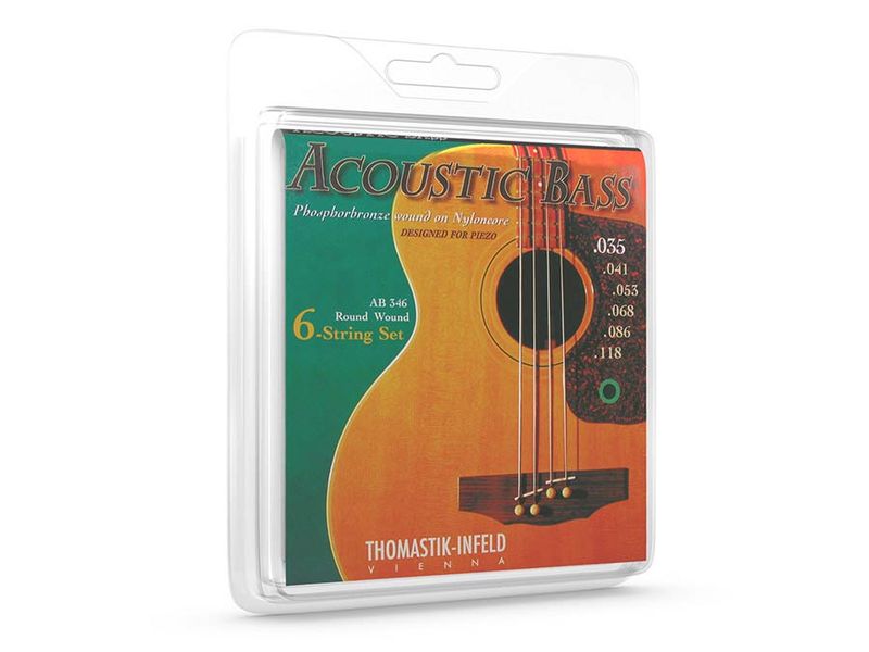 Thomastik THAB-346 Acoustic Bass string set acoustic 6-string bass, phosphor bronze, longscale, 035-041-053-068-086-118