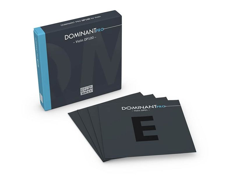 Thomastik THDP-100 Dominant Pro violin string set 4/4 medium, synthetic core
