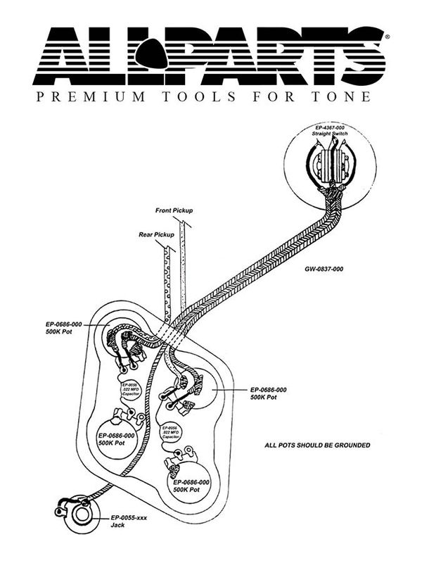 Allparts wiring kit for Gibson Les Paul