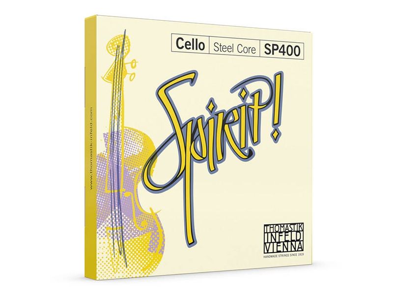 Thomastik THSP-400 Spirit! cello string set 4/4 medium, steel core