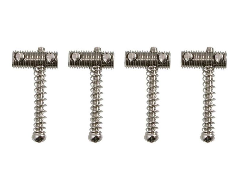 Allparts vintage style steel bridge saddles for Bass, 3 pcs