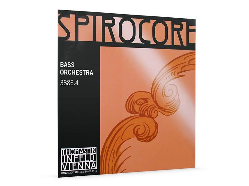 Thomastik THS-3886-4 Spirocore double bass string F#-4 solo 3/4 (string lenth 106cm), spiral core, chrome