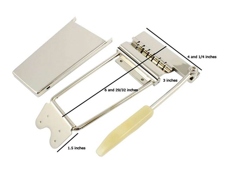 Allparts Vibrato Tailpiece Long Gibson® Style Nickel